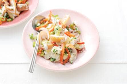 Portugese salade met kip en peper
