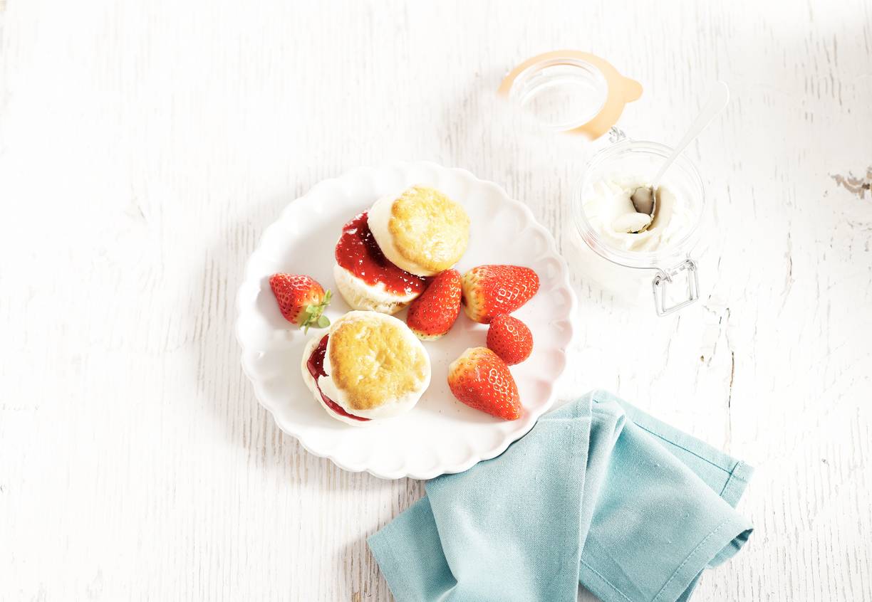 Aardbeienscones