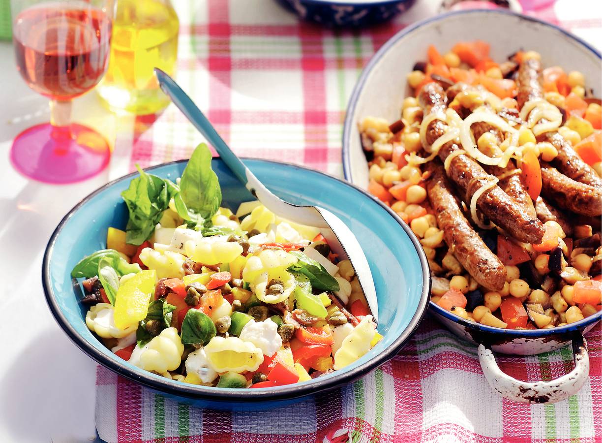 Mediterrane campingpasta