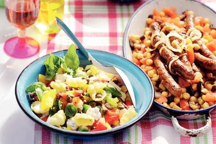 Aubergine met lam en couscous