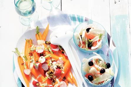 Venkel met grapefruit