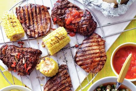 Biefstuk met chili-tomatensaus