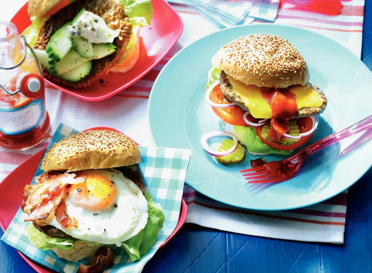 Classic American cheeseburger