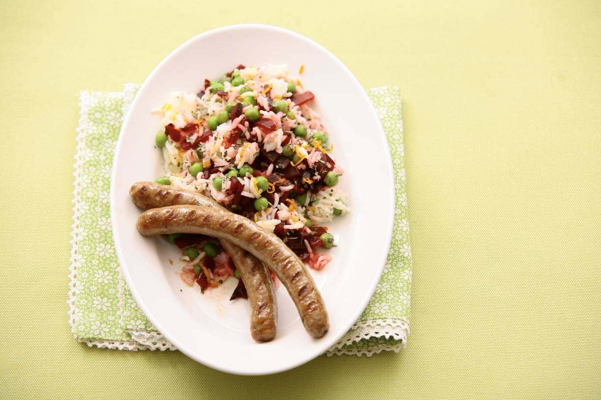 Rijstsalade met munt