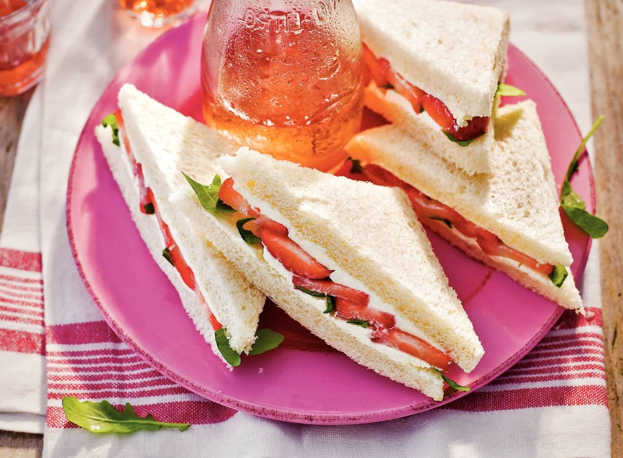 Sandwich aardbei