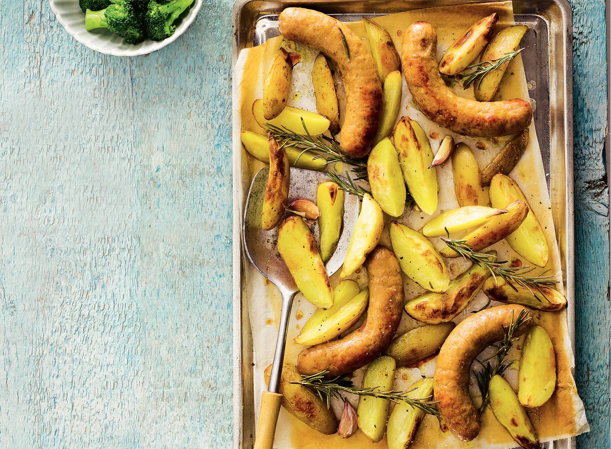 Ovenaardappelen met braadworst