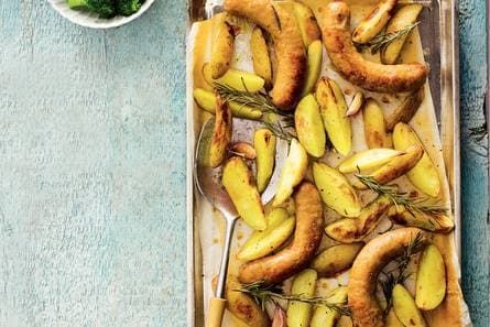 Ovenaardappelen met braadworst