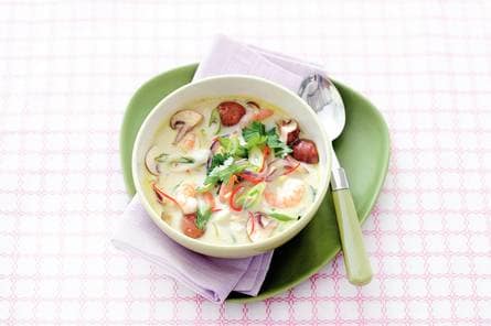 Thaise kokos-garnalensoep