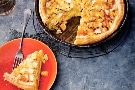 Quiche met koolraap en appel
