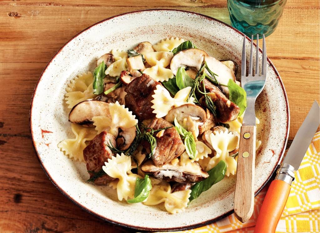 Biefstuk en portobello