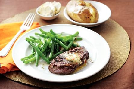 Gegrilde biefstuk met pittige boter
