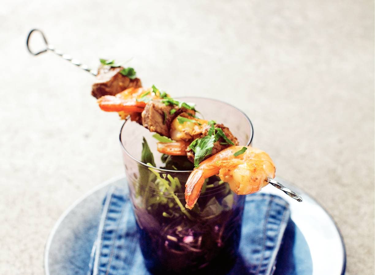Surf en turf met citroenmayonaise