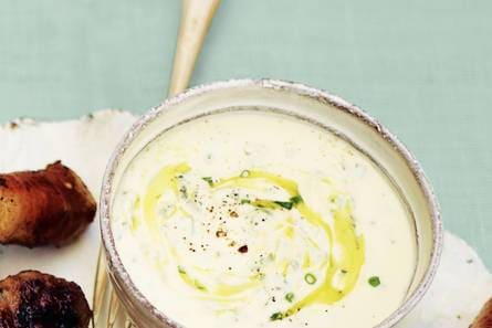 Pittige yoghurt-korianderdip