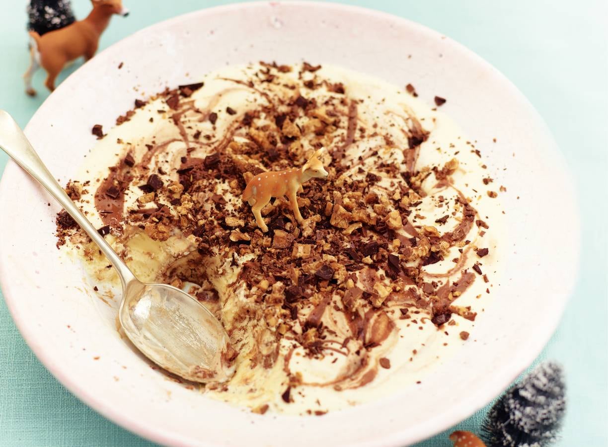 Semifreddo met snickers
