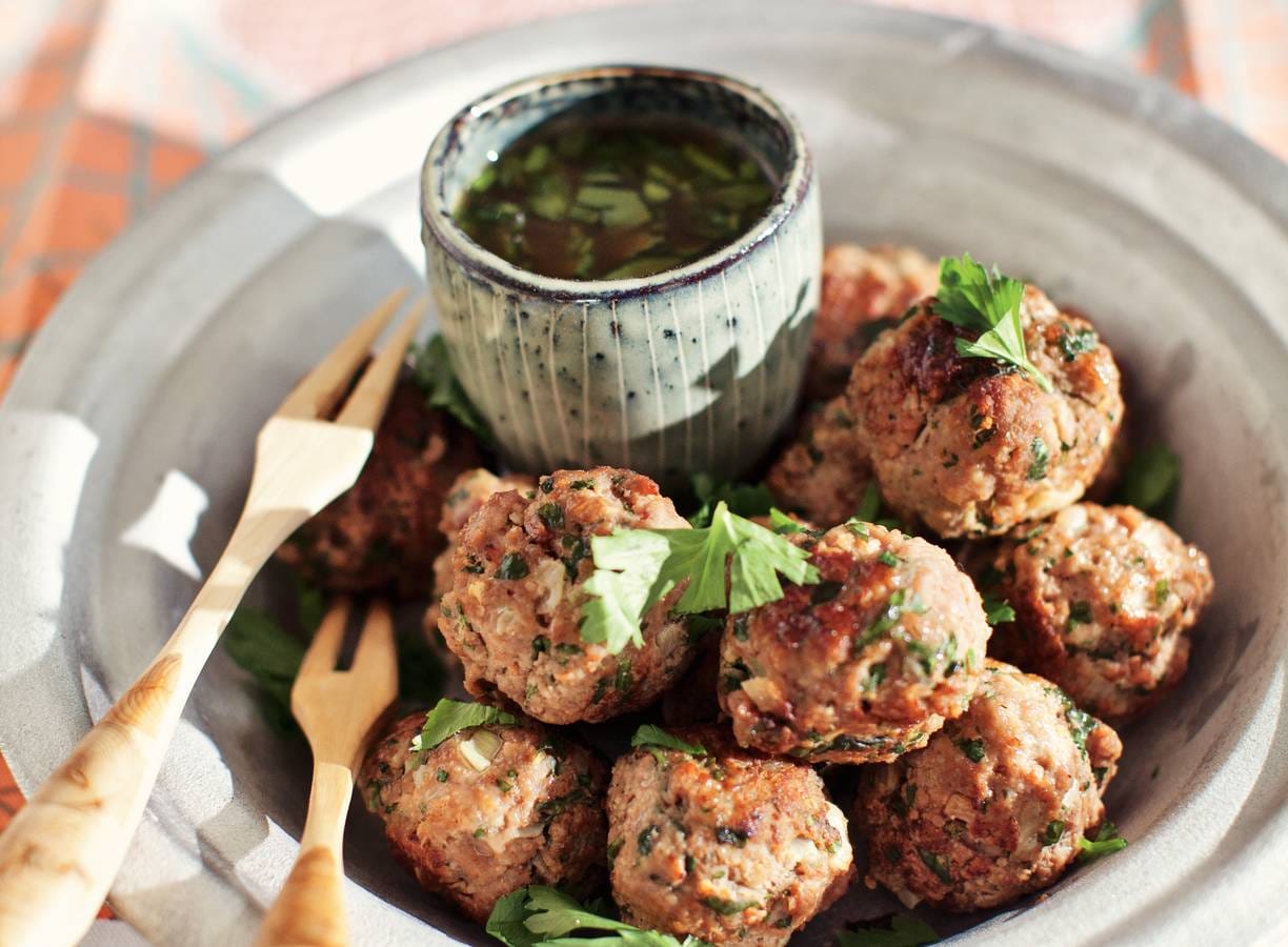 Gehaktballetjes met saus