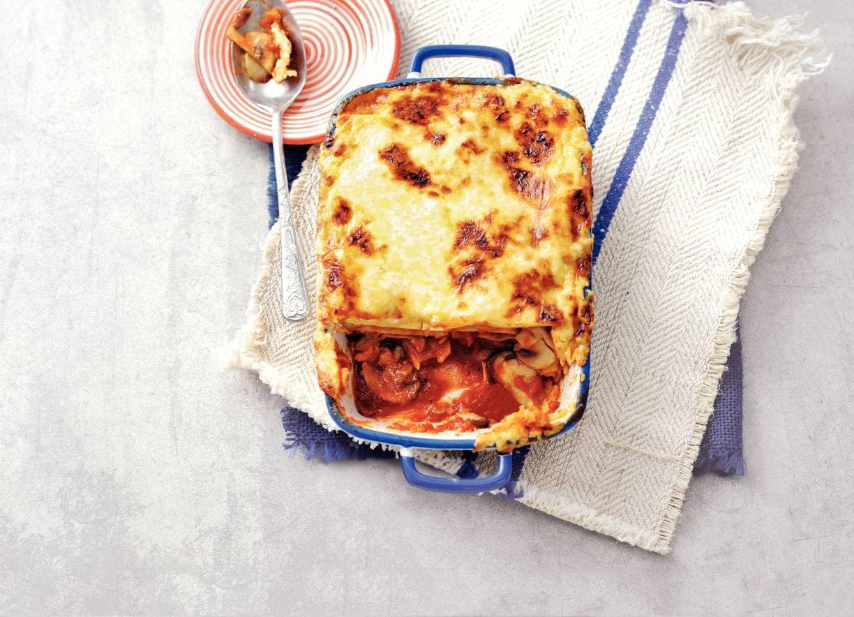 Paddenstoelenlasagne