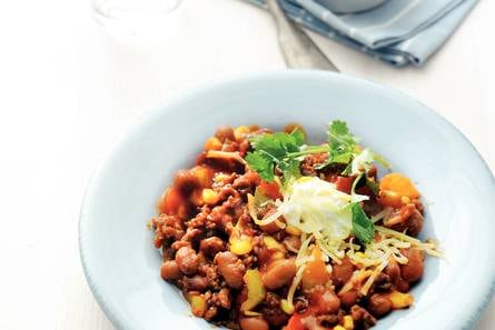 Chili sin carne met vegagehakt