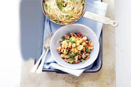 Pasta met knolselderij