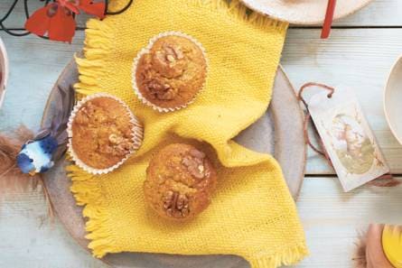 Wortel-walnootmuffins