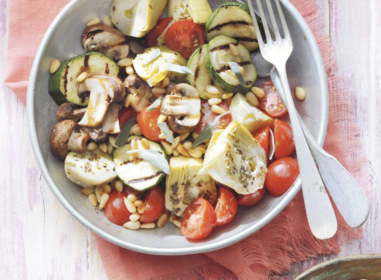 Courgette en artisjokharten