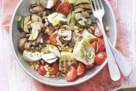 Courgette en artisjokharten