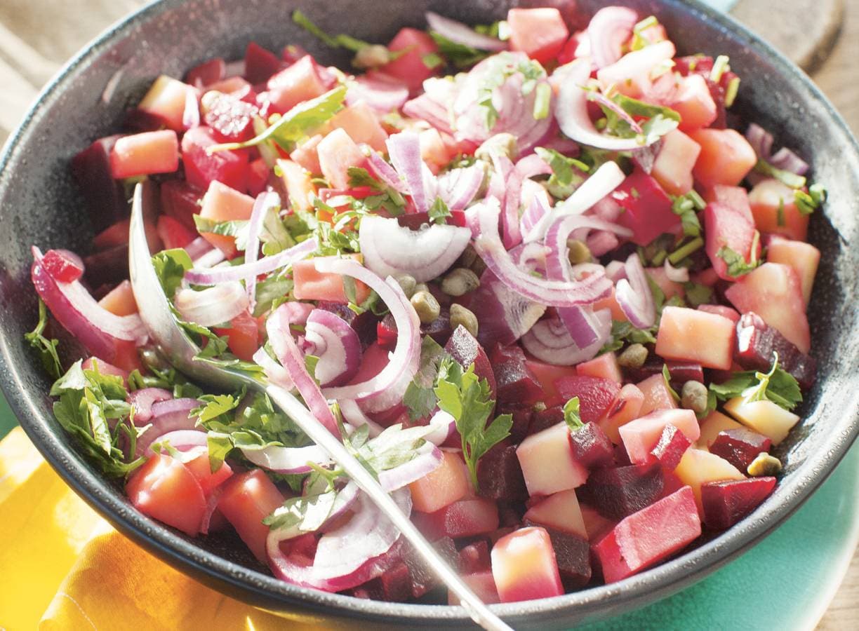 Ensaladilla Rusa Met Bietjes Recept Allerhande Albert Heijn Belgie