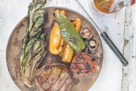 Biefstuk met gegrilde groenten