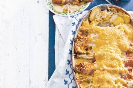Witlof met ham en kaas uit de oven