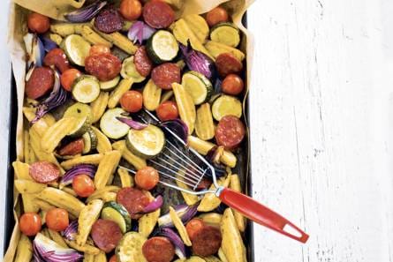 Ovenschotel met chorizo