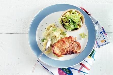 Ribkarbonade met venkel-tijmpuree