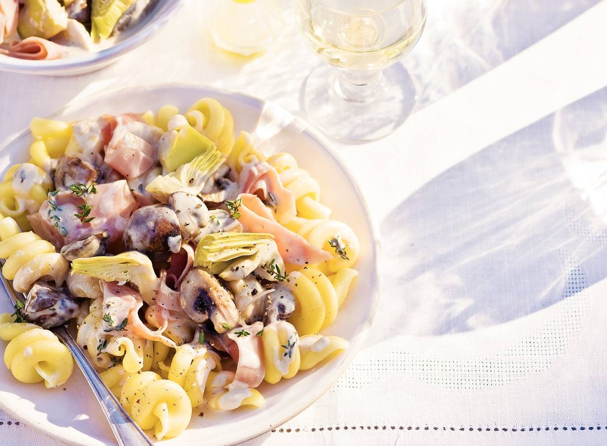 Trottole met kastanjechampignons