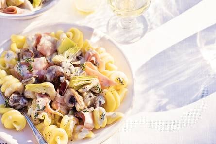 Trottole met kastanjechampignons