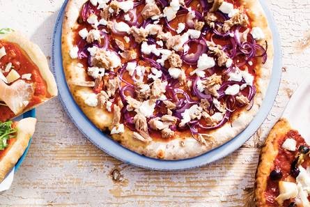Pizza tonijn-geitenkaas