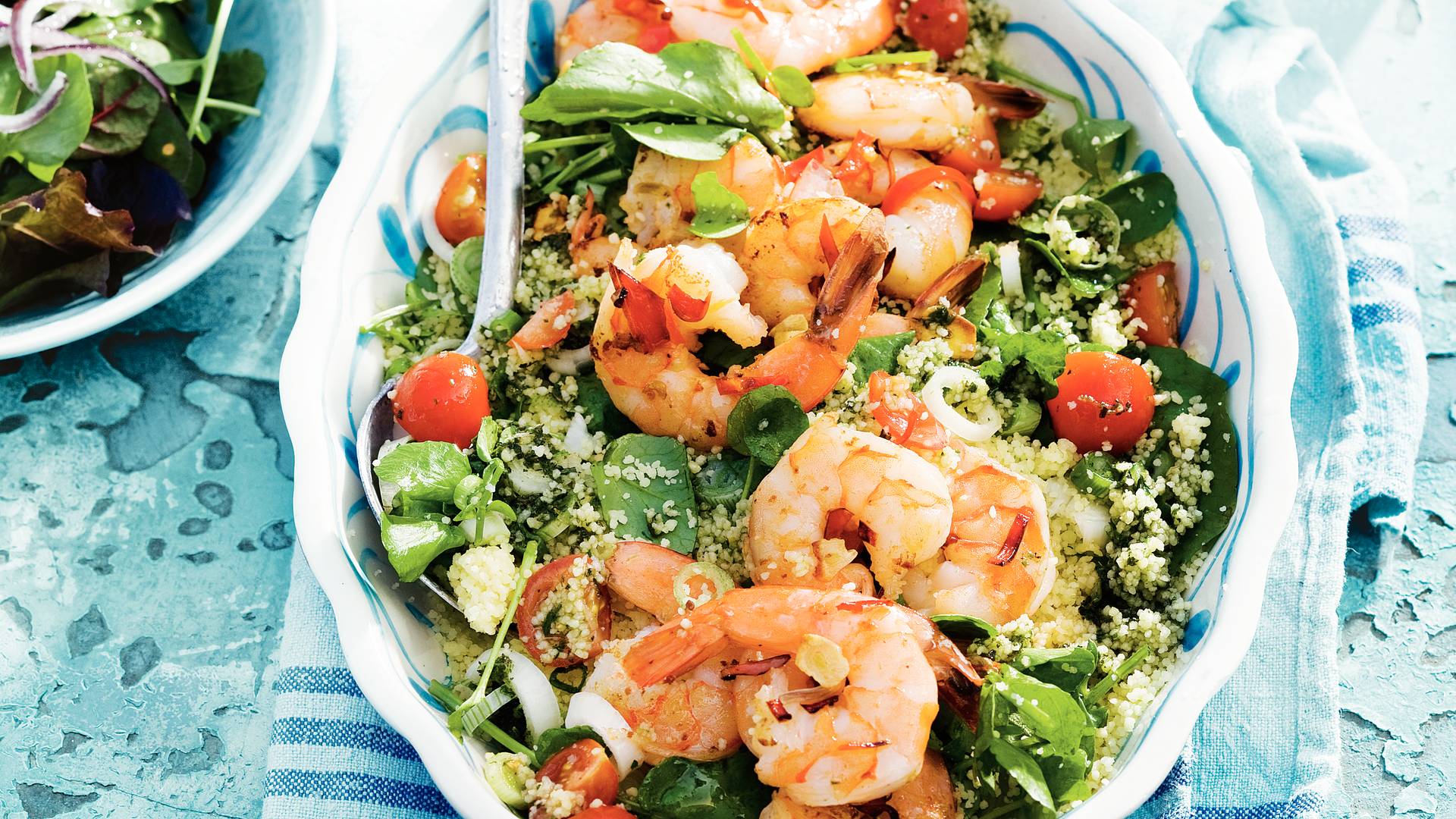 Couscous met pittige garnalen recept Allerhande Albert Heijn