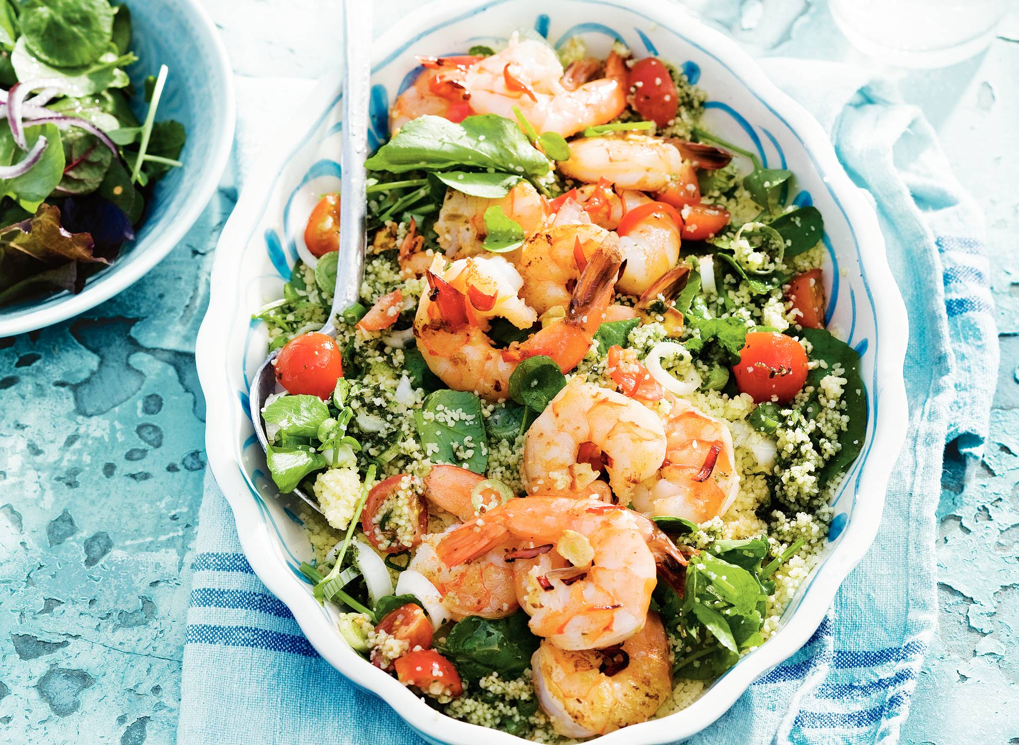 Couscous met pittige garnalen recept Allerhande Albert Heijn