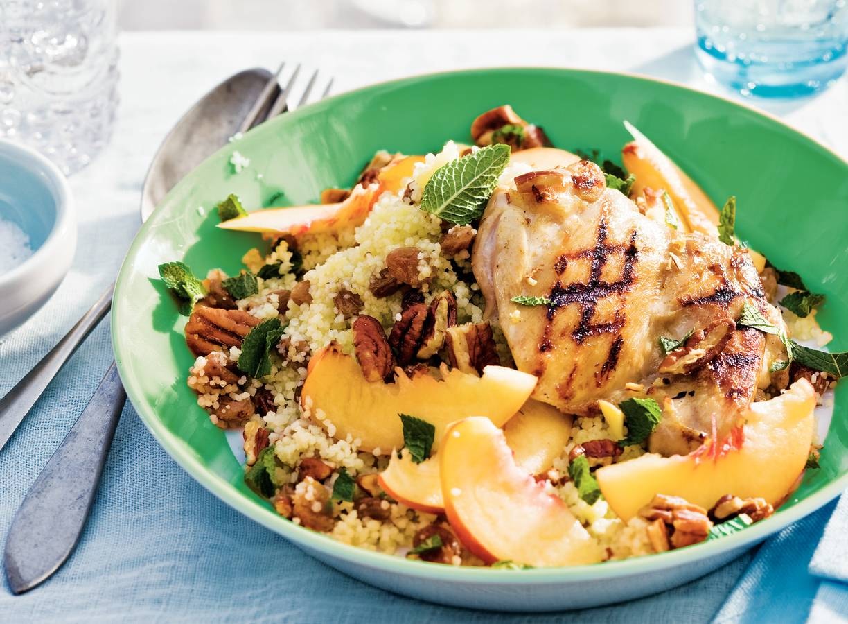 Zoet-hartige couscous met perzik