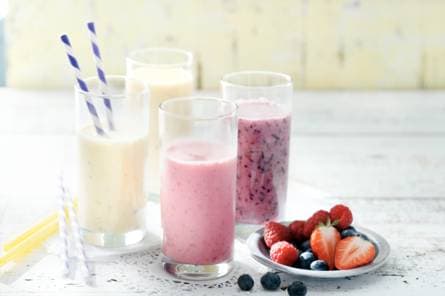 Bessen-bosvruchtenmilkshake