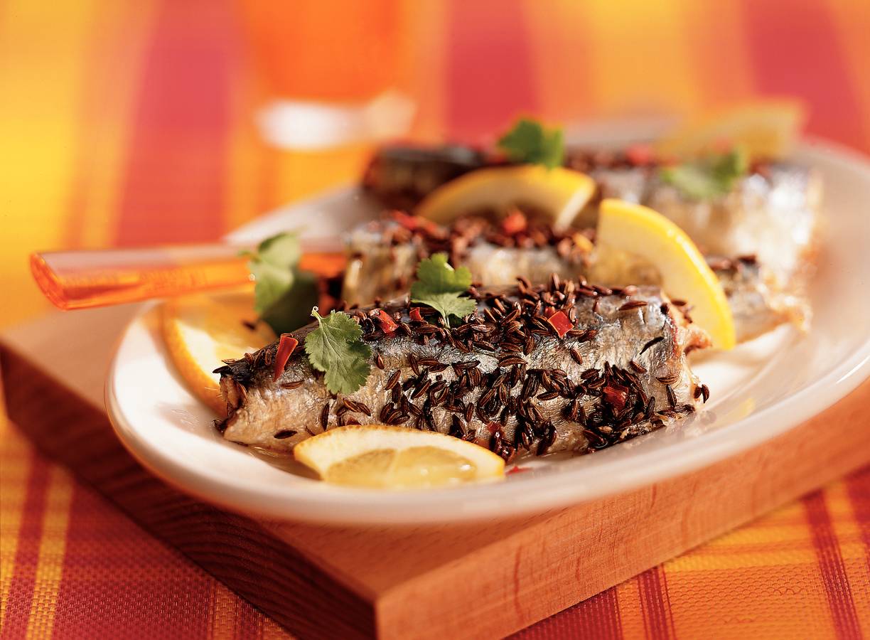 Sardines in koriander-chilimix