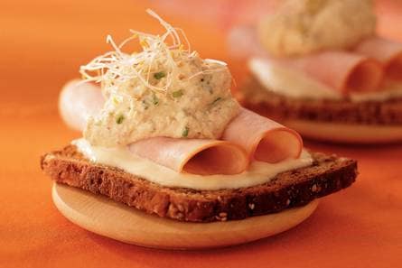 Kalkoenplakjes met alfalfa-ricotta