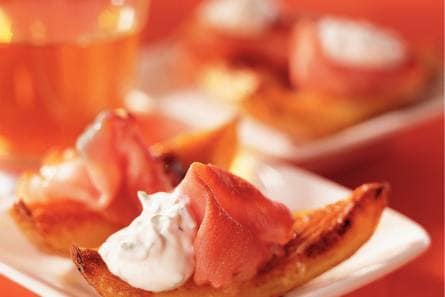 Krokante aardappelbootjes met bacon