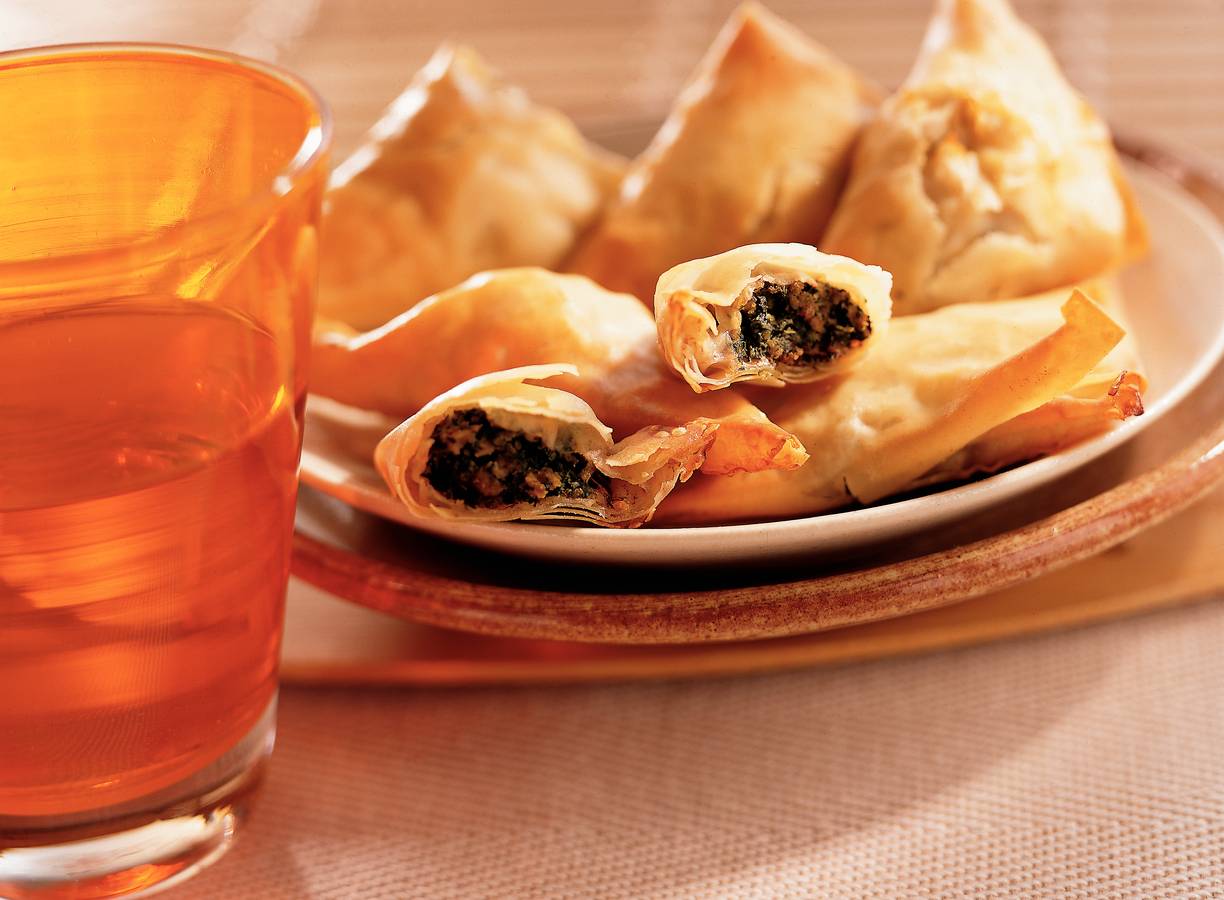 Wontondriehoekjes