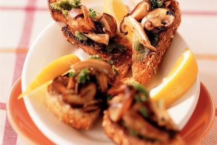 Paddenstoelencrostini
