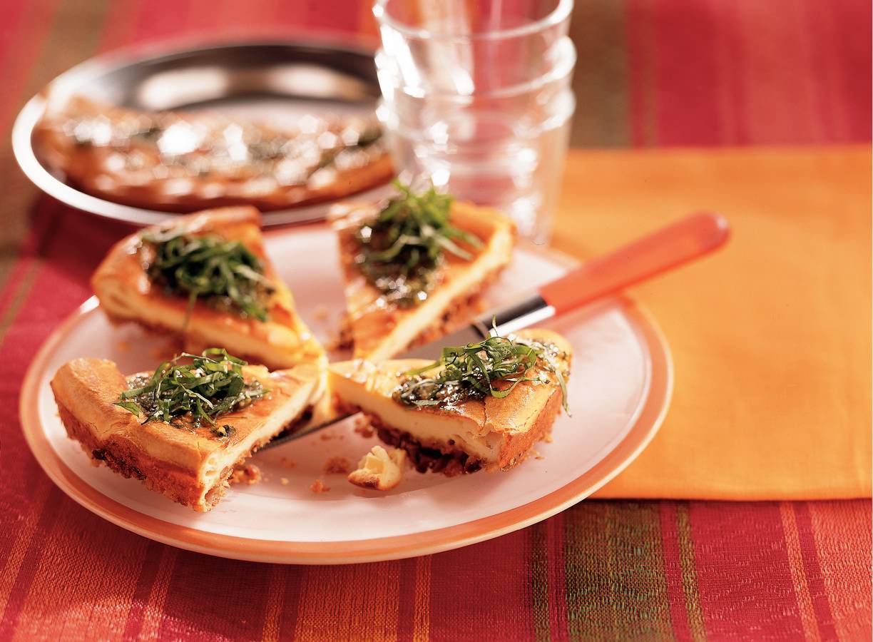 Pesto-ricottataart