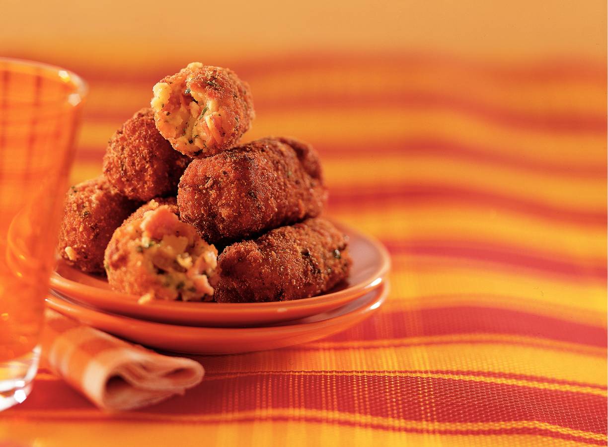 Spaanse kipkroketjes met rauwe ham