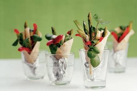 Miniwraps met gegrilde groenten