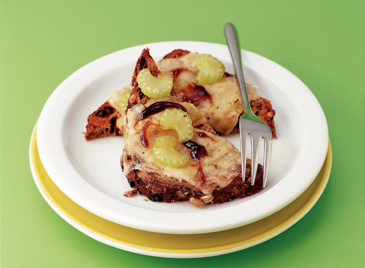 Kaasbruschetta met appelstroop