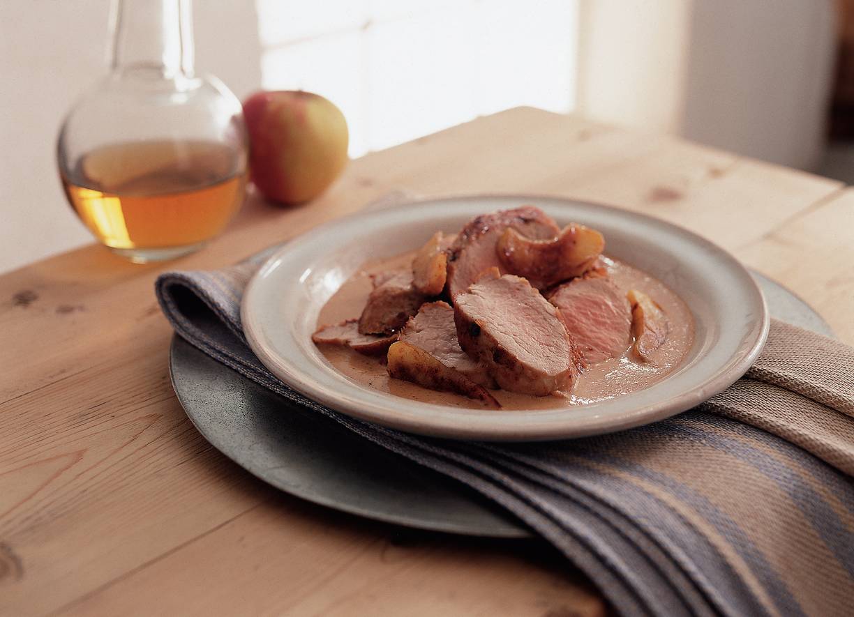 Varkenshaas met appeltjes