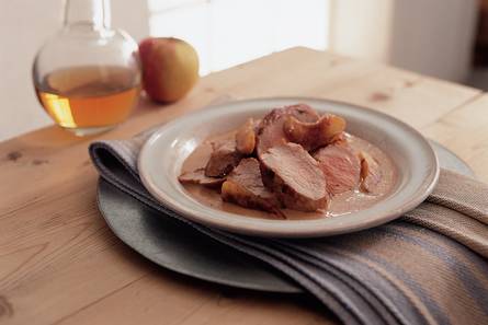 Varkenshaas met appeltjes