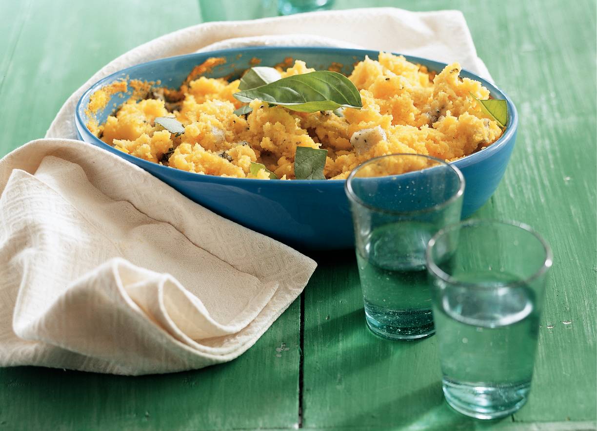 Polenta met gorgonzola