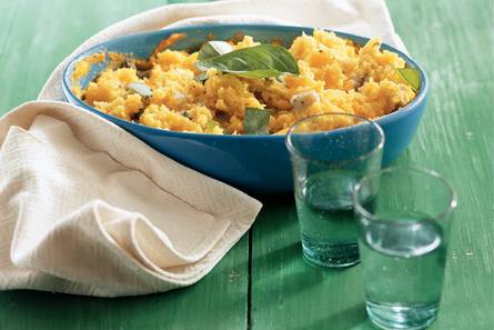 Polenta met gorgonzola